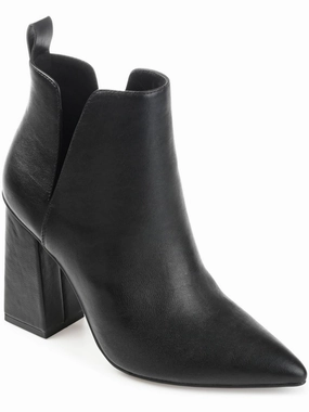 Neima Womens Pointed Toe Block Heel Mid-Calf Boots Womens Dress Boots for less