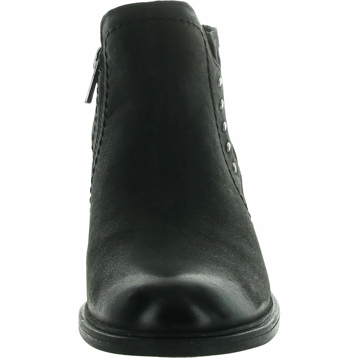 NEVA LO Womens Embroidered Leather Chelsea Boots