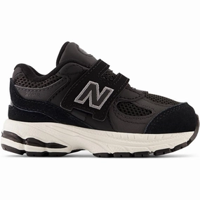 New Balance 2002 Hook & Loop Sneakers Black Kids Velcro Sneakers discount