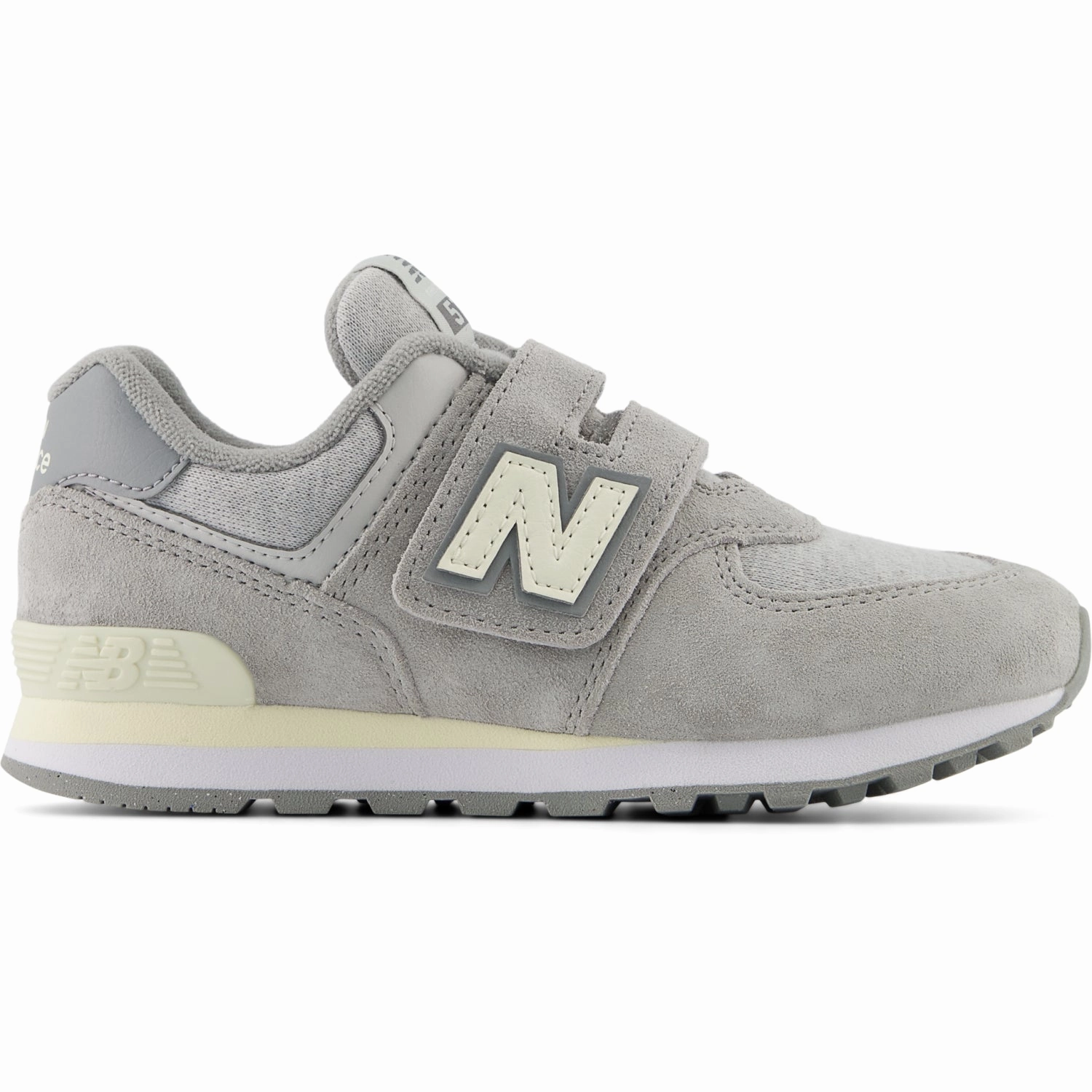 New Balance 574 Kids Hook & Loop Sneakers Concrete Kids Velcro Sneakers discount