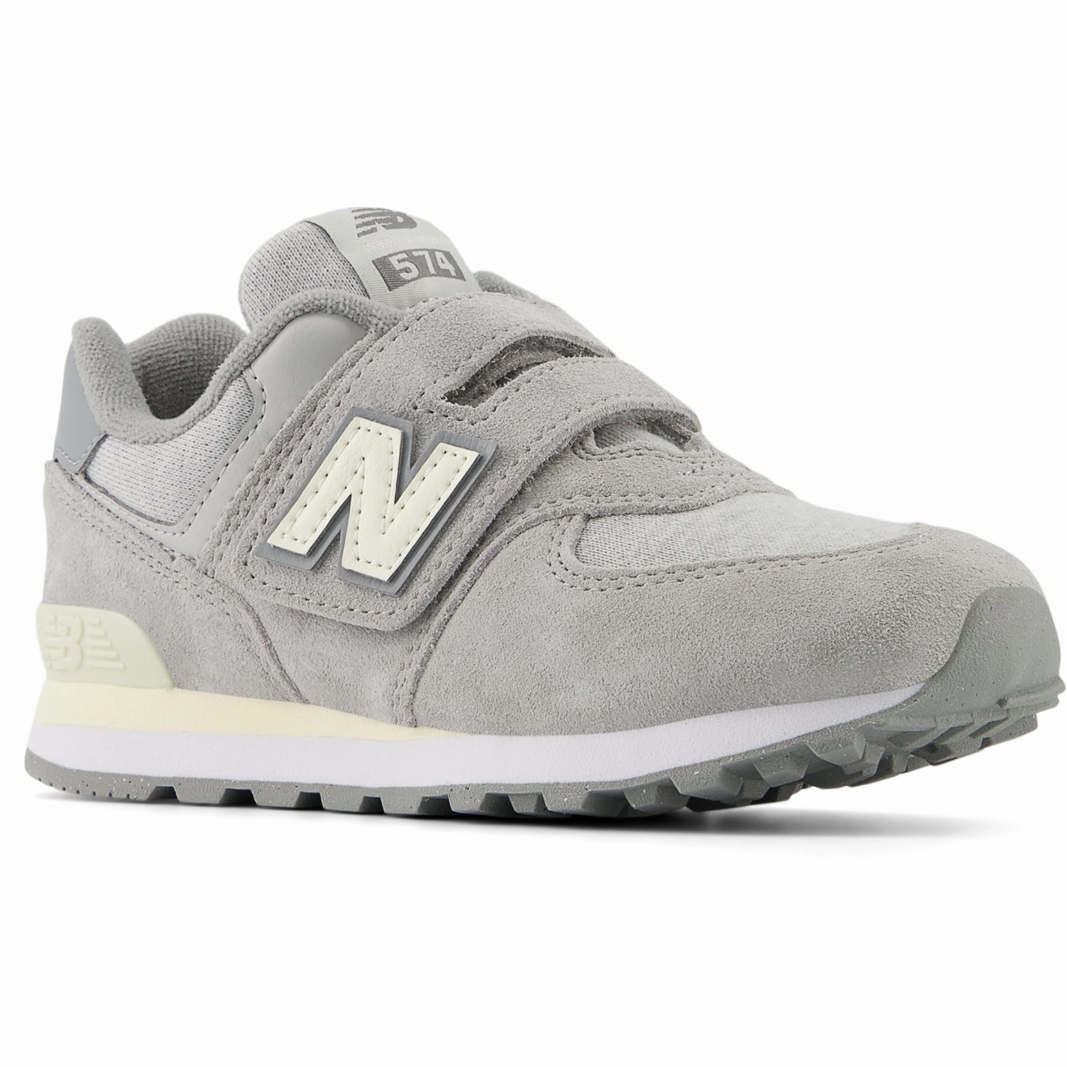 New Balance 574 Kids Hook & Loop Sneakers Concrete