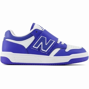 New Balance BB480 Kids Sneakers Marine Blue Kids Velcro Sneakers discount