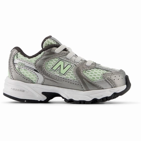 New Balance Dark Silver Metallic New Balance 530 Kids Bungee Lace Kids Sneakers with Laces sale