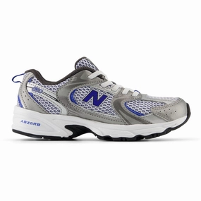 New Balance Dark Silver Metallic New Balance 530 Kids Bungee Lace Kids Sneakers with Laces sale