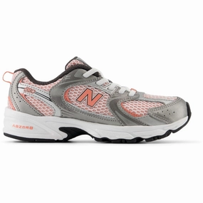 New Balance Dark Silver Metallic New Balance 530 Kids Bungee Lace Kids Sneakers with Laces sale
