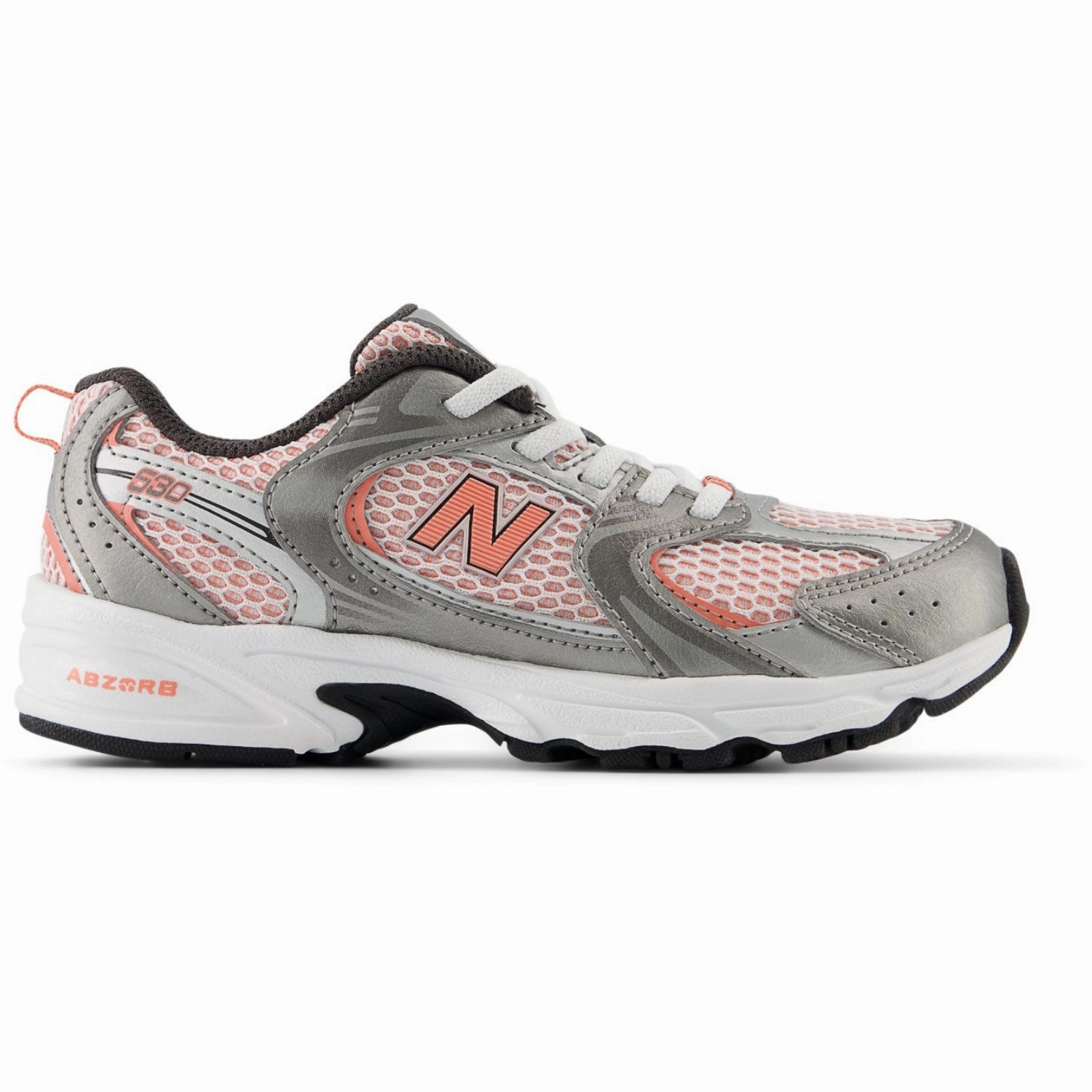 New Balance Dark Silver Metallic New Balance 530 Kids Bungee Lace Kids Sneakers with Laces sale