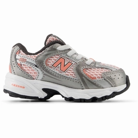 New Balance Dark Silver Metallic New Balance 530 Kids Bungee Lace Kids Sneakers with Laces sale