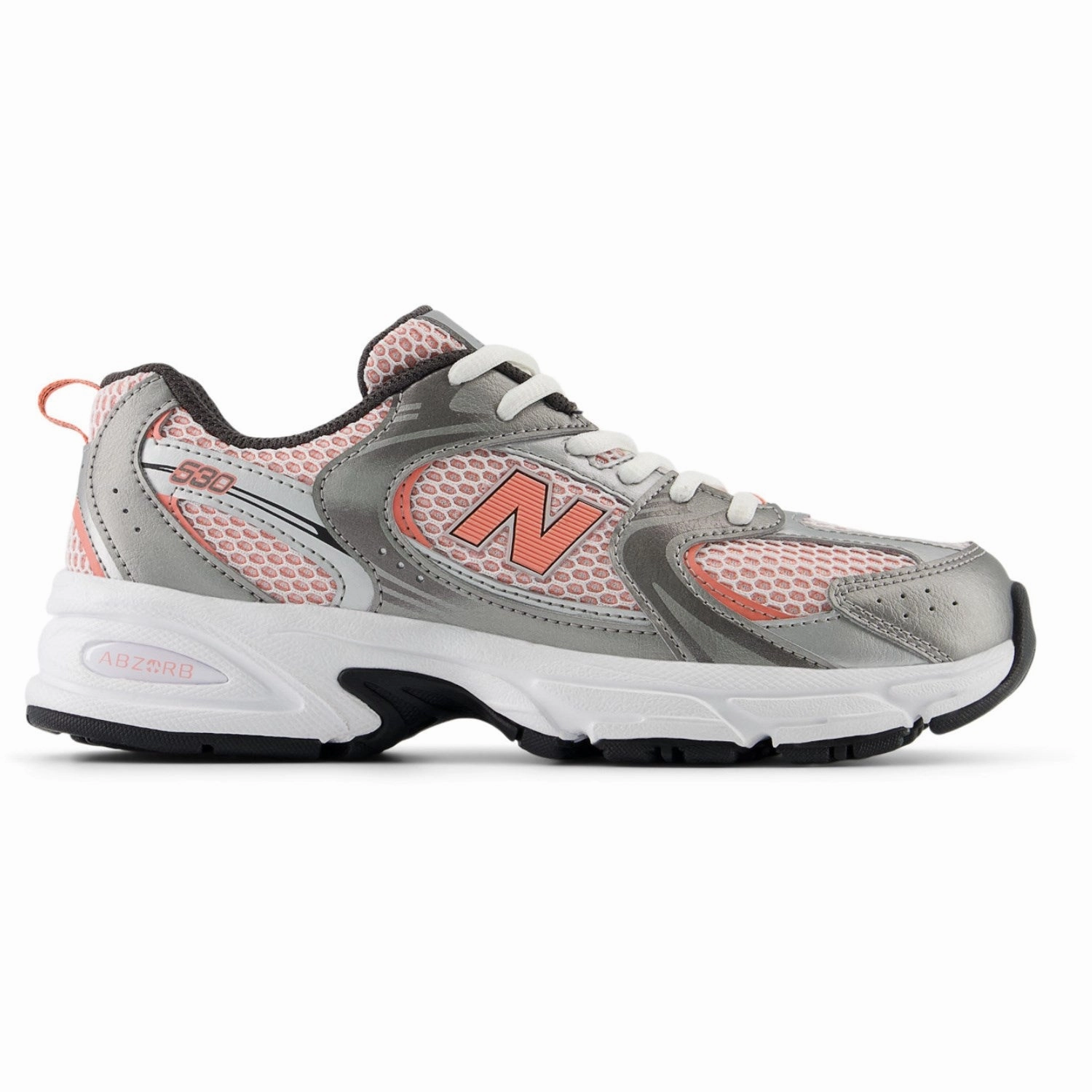 New Balance Dark Silver Metallic New Balance 530 Kids Lace Kids Sneakers with Laces sale