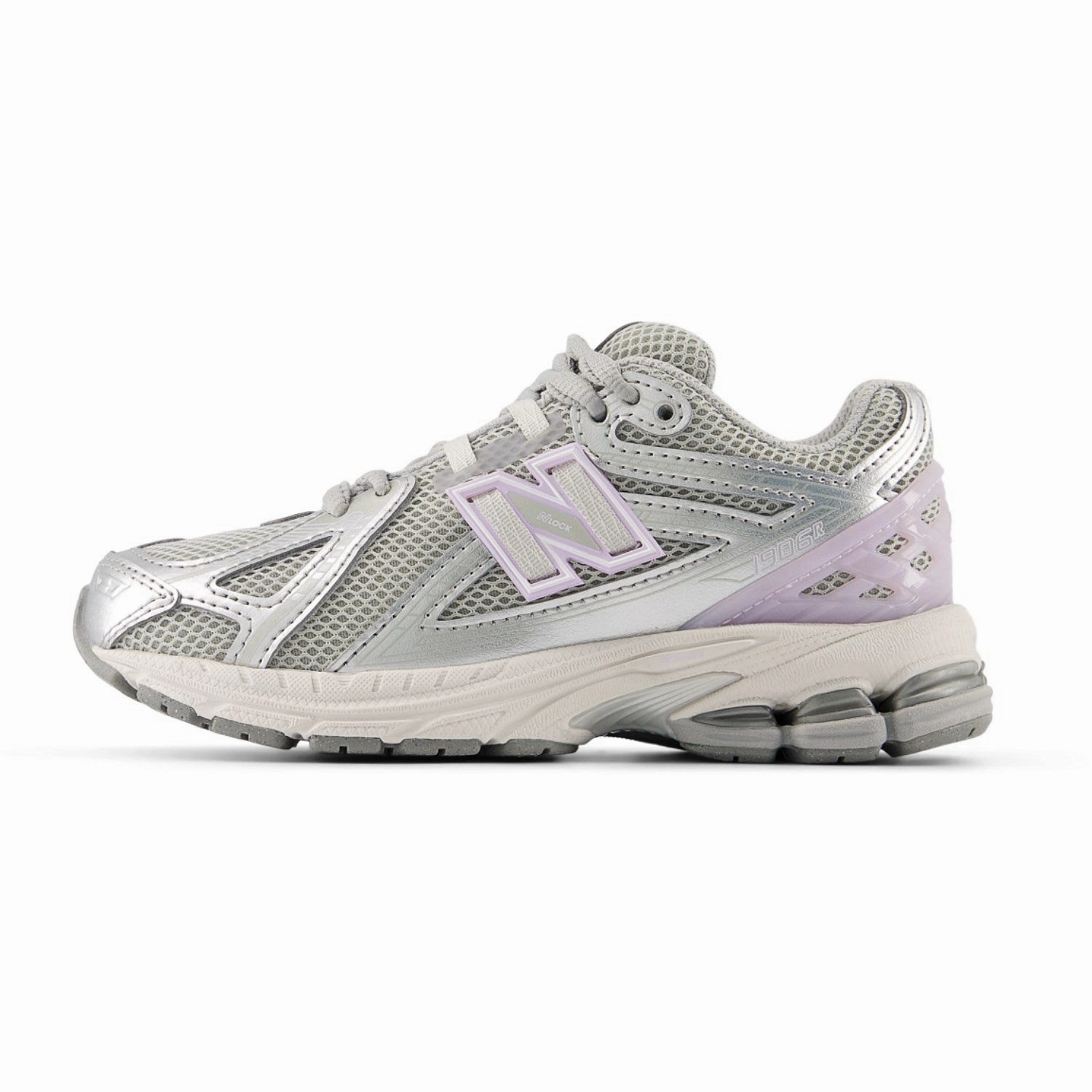 New Balance Silver Metallic 1906 Kids Lace Sneakers