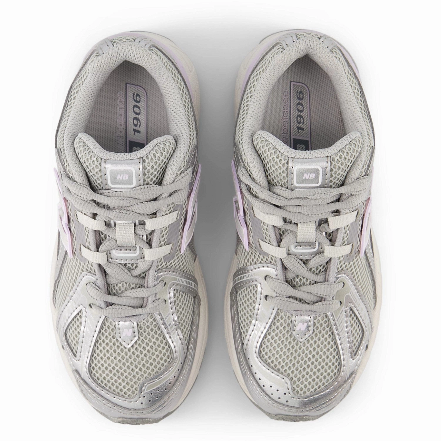 New Balance Silver Metallic 1906 Kids Lace Sneakers