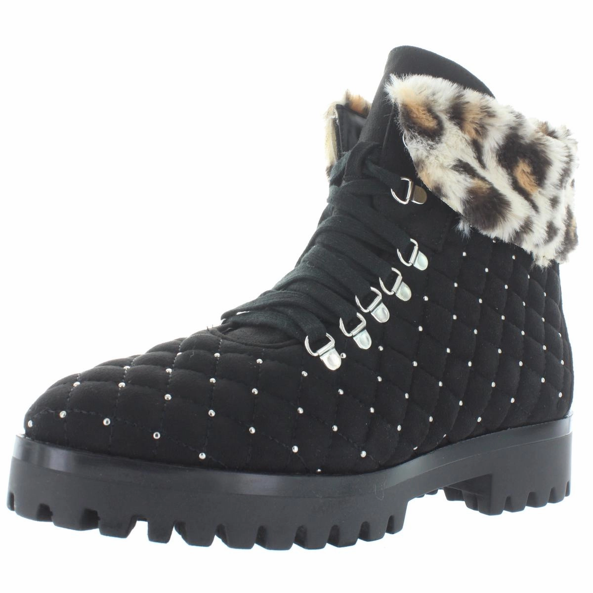 NEWB Womens Faux Suede Ankle Winter Boots