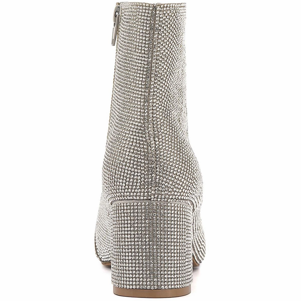 NightLifeBlig Womens Jeweled Man Made Ankle Boots