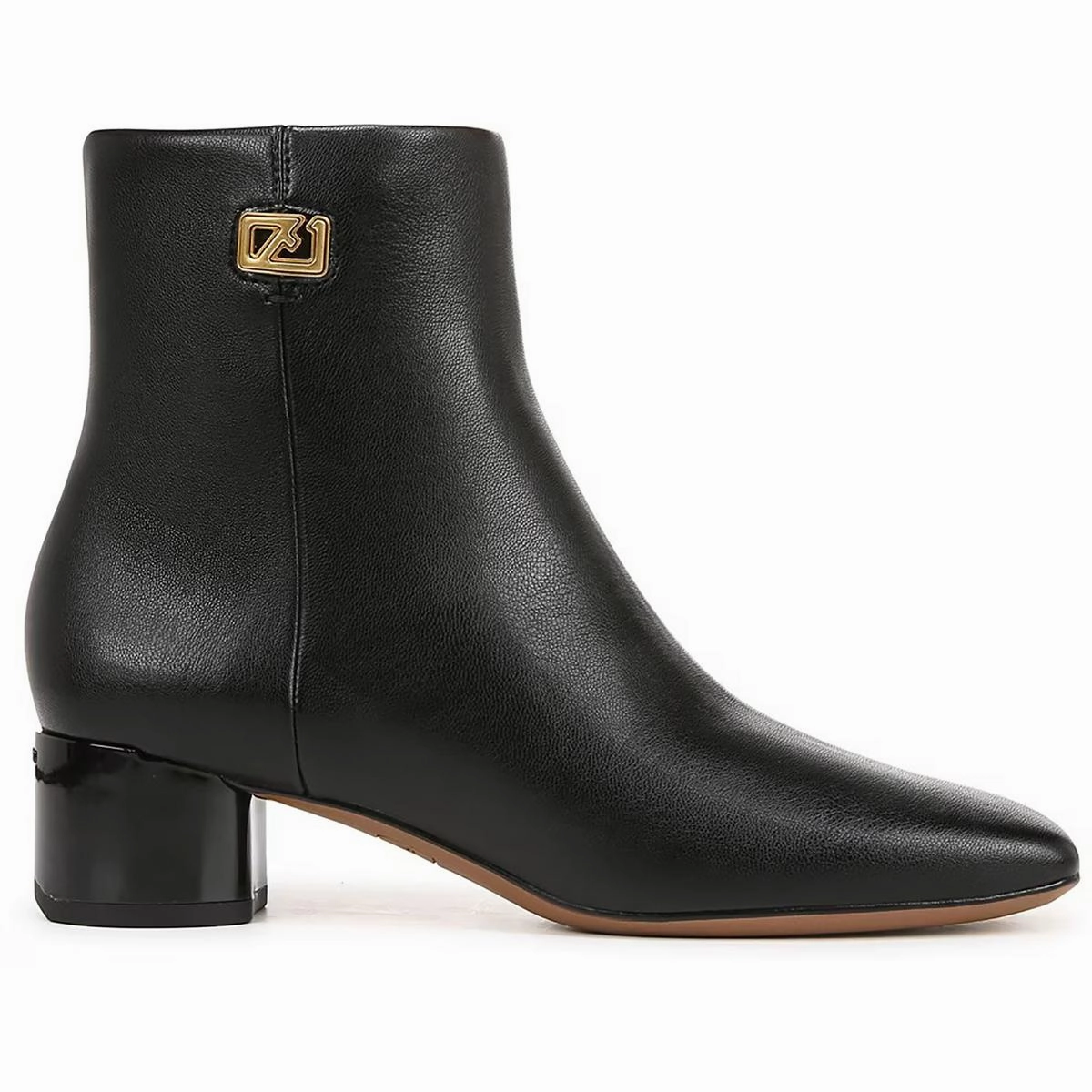 Noah  Womens Faux Leather Block Heel Booties
