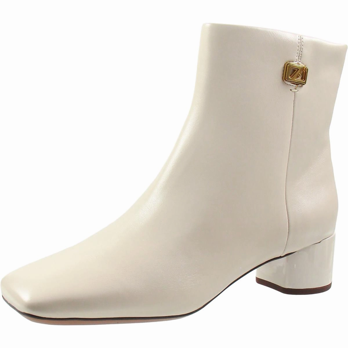 Noah  Womens Faux Leather Block Heel Booties