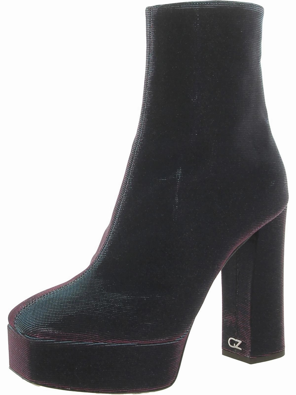 Notturna  Womens Iridescent Square Toe Mid-Calf Boots Womens Dress Boots for less
