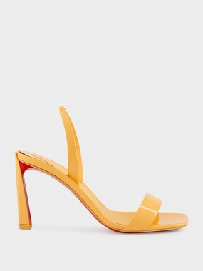 O Condora 85 Orange Patent Leather Sandals Womens Sandals mega clearance