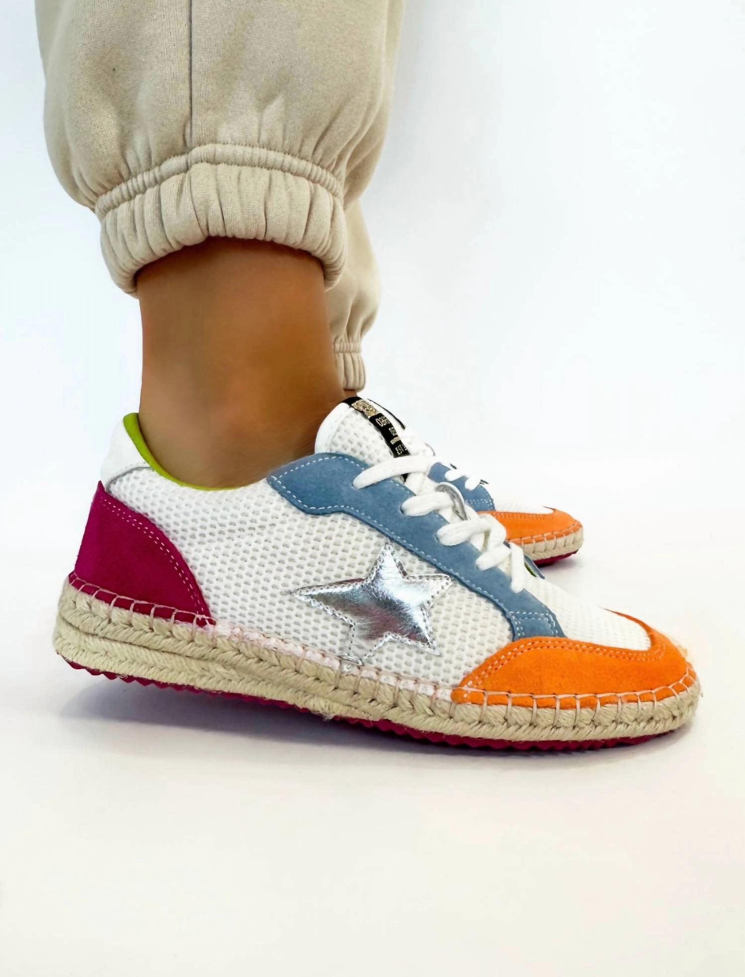 Ocean Breeze Shoes In White|Blue|Orange Light Womens Sneakers clearance