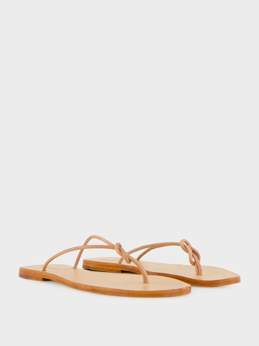 Off-White Flat Rope Leather Sandals