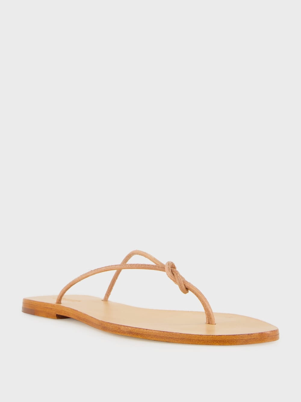 Off-White Flat Rope Leather Sandals