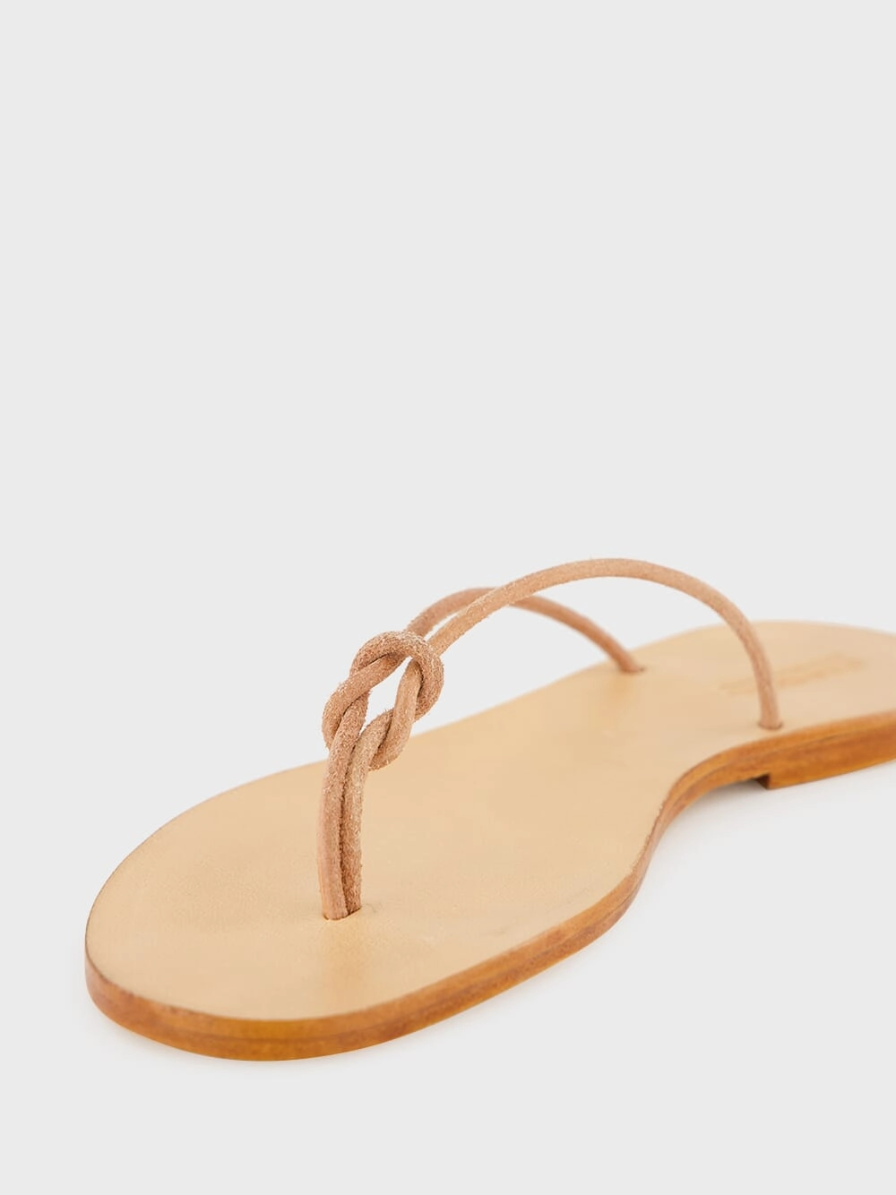 Off-White Flat Rope Leather Sandals