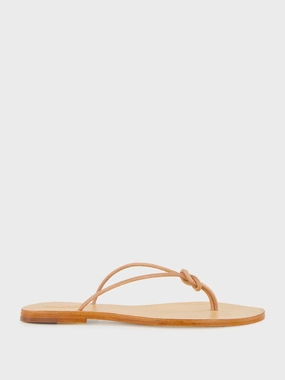 Off-White Flat Rope Leather Sandals Womens Sandals mega clearance