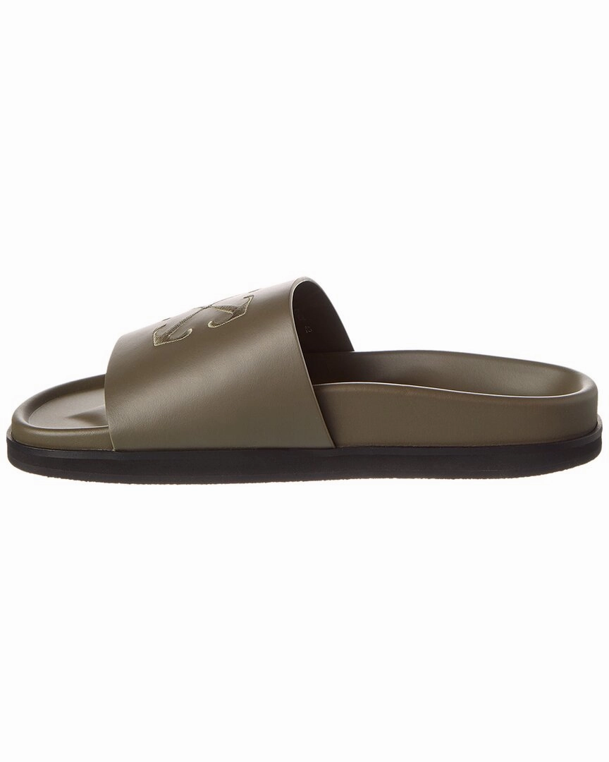 Off-White Pool Time Leather Slide