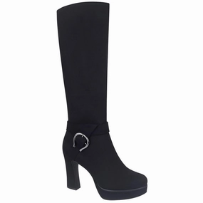 Olinda Womens Zipper Faux Suede Knee-High Boots Cheap Womens Boots for winter