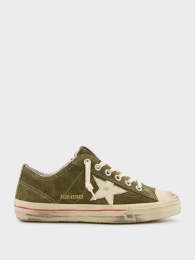 Olive Green V-Star 2 Suede Sneakers Promo deal Mens Sneakers
