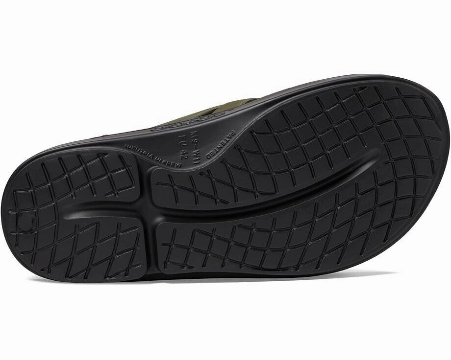Oofos OOriginal Sport Sandals Men's 6 Green Toe Post Comfort Flip Flop KHD1140