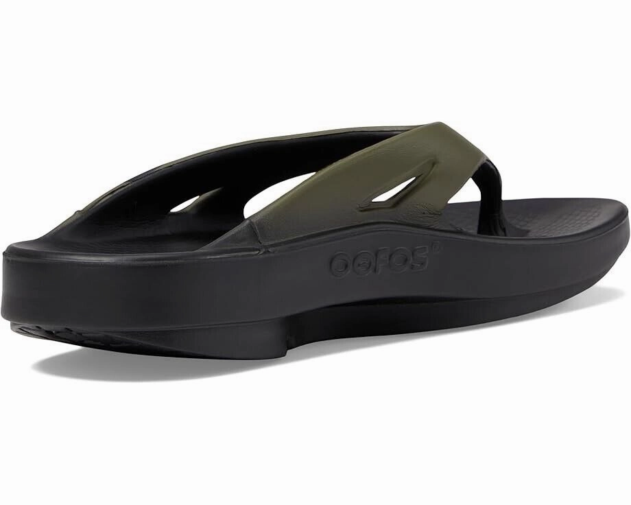 Oofos OOriginal Sport Sandals Men's 6 Green Toe Post Comfort Flip Flop KHD1140