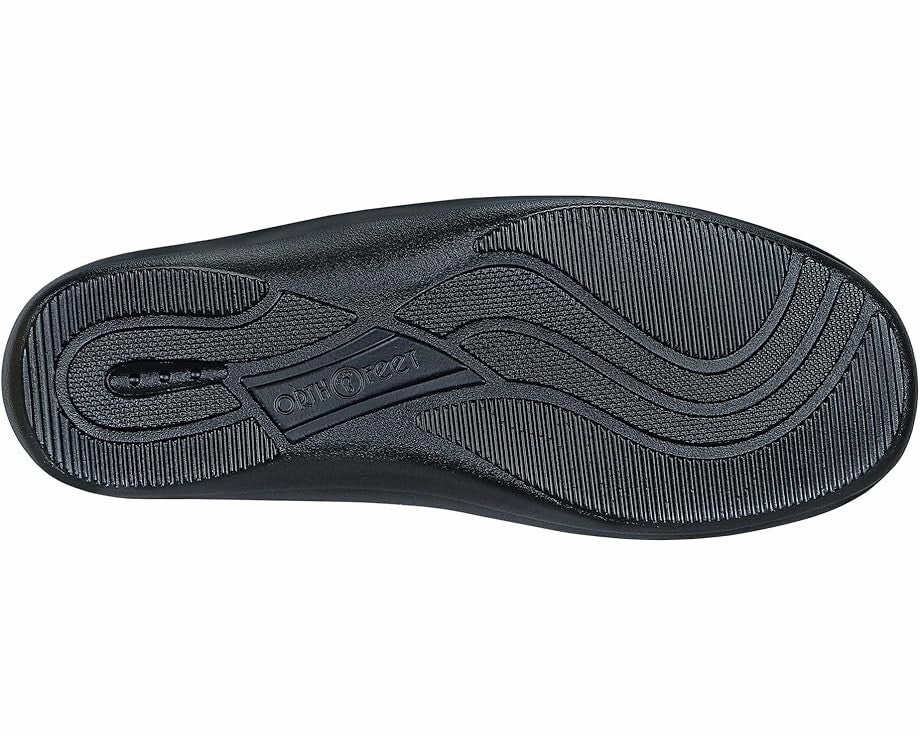 Orthofeet Hudson Slippers Men's US 12 Black Comfort Adjustable Strap ZPO3686