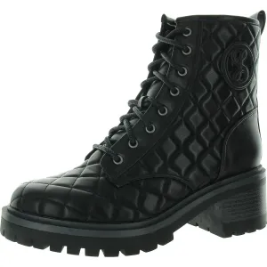 Otis Womens Block Heel Lug Sole Combat & Lace-Up Boots Cheap Womens Boots for winter