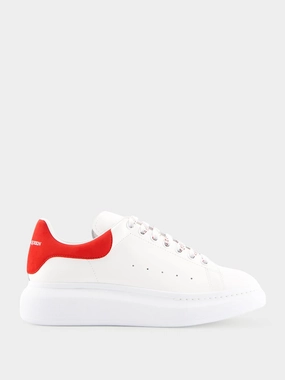 Oversized Red Leather Sneakers Promo deal Mens Sneakers
