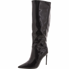 Panther Womens Patent Solid Knee-High Boots Womens Boots sale online