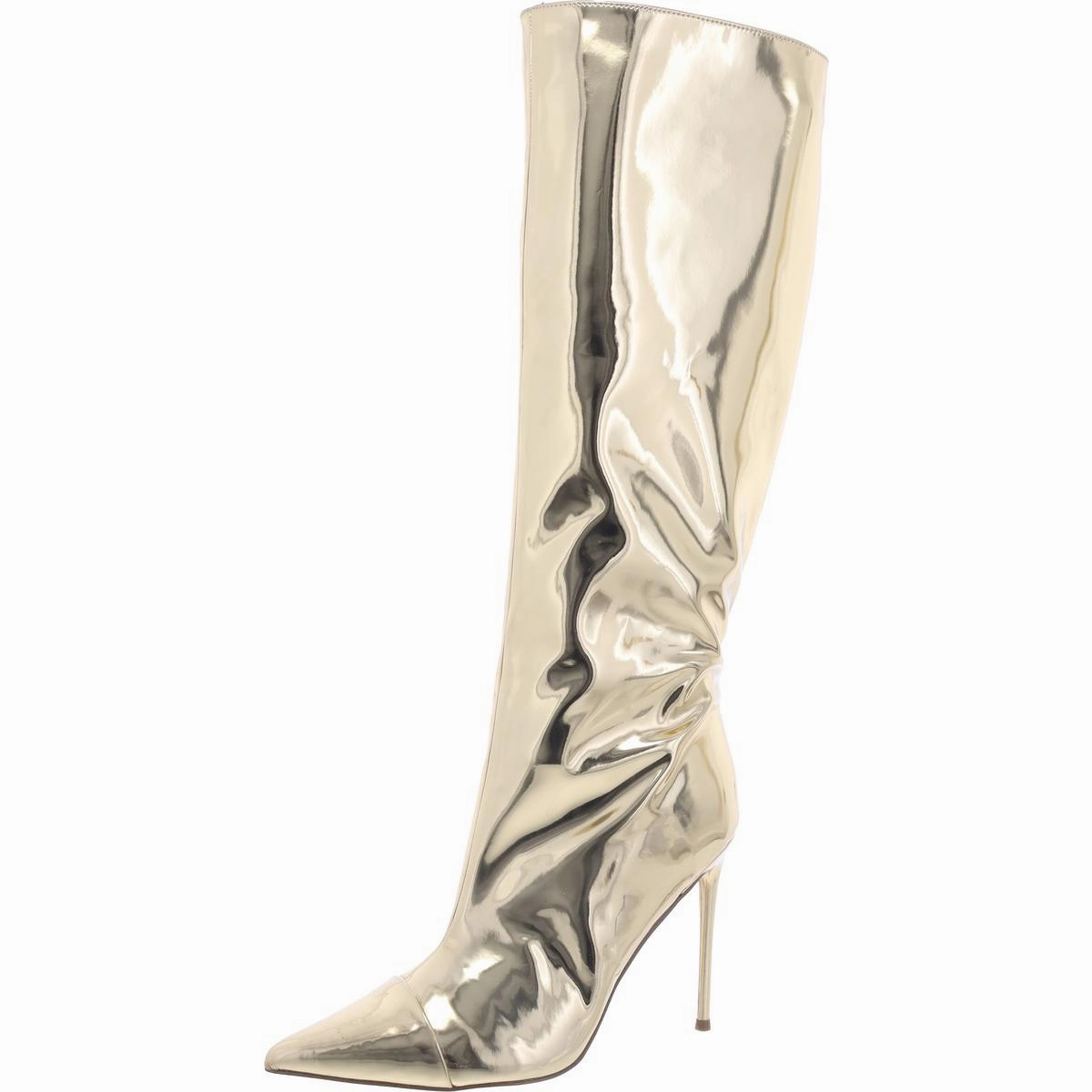 Panther Womens Patent Solid Knee-High Boots