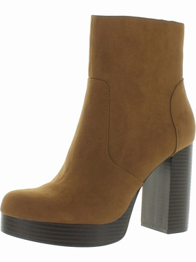 PATRICEE Womens Textile Upper Faux Leather Ankle Boots Womens Dress Boots for less