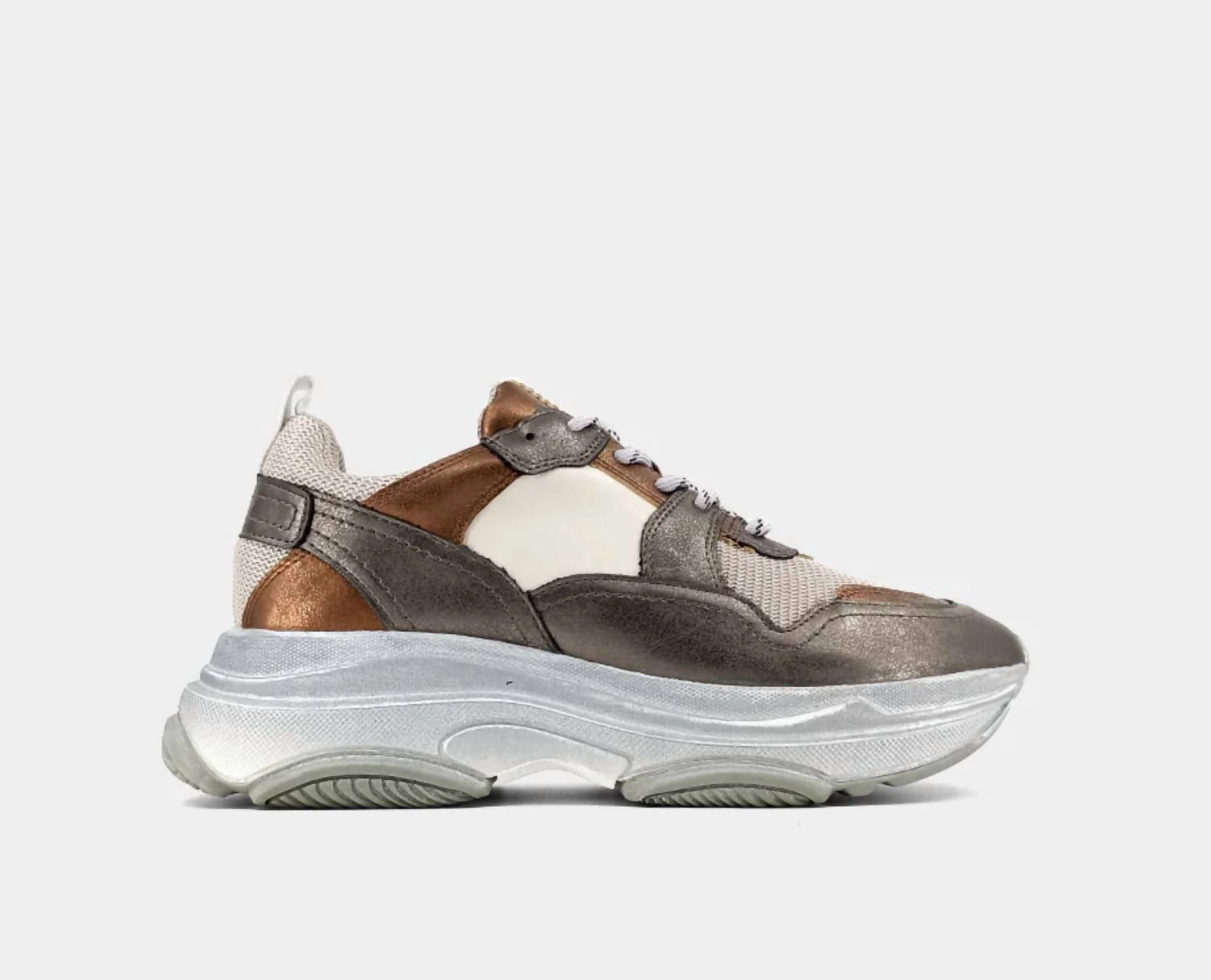Perla Shoes In Silver Trendy Womens Sneakers for sale