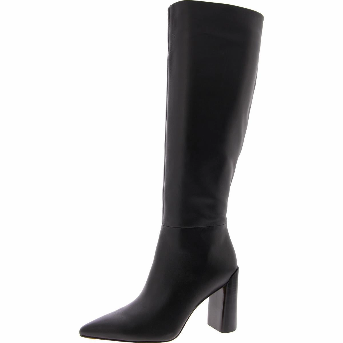 Pilar Womens Zipper Pointed Toe Knee-High Boots Cheap Womens Leather Boots