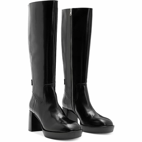 Pip Womens Block Heel Patent Leather Knee-High Boots Womens Boots sale online