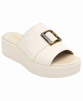 Platform Slide Sandals In Ivory Womens Fashion Sandals discount