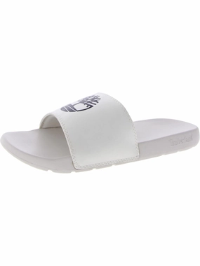 Playa Sands Mens Logo Man Made Slide Sandals Mens Sandals outlet deals