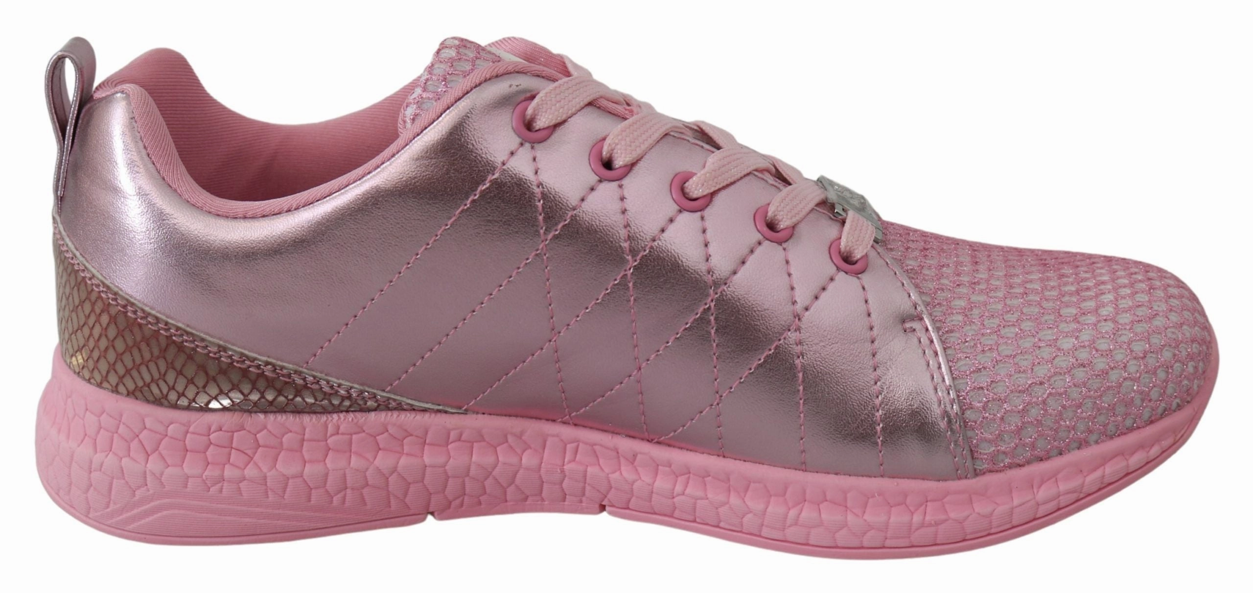 Plein Sport Blush Polyester Runner Gisella Sneakers Women's Shoes