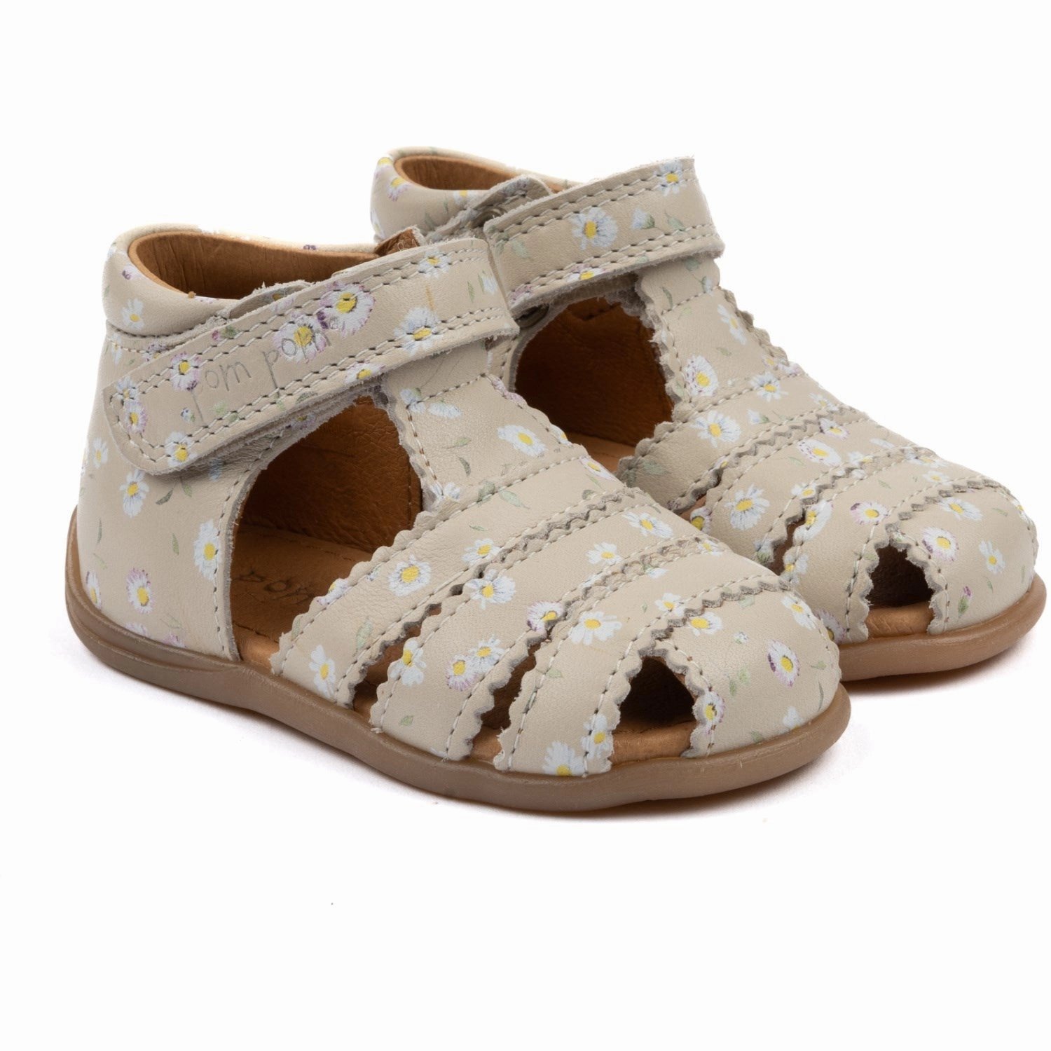 Pom Pom Bellis Starters Scallop Velcro Sandal Kids Closed Toe Sandals promo
