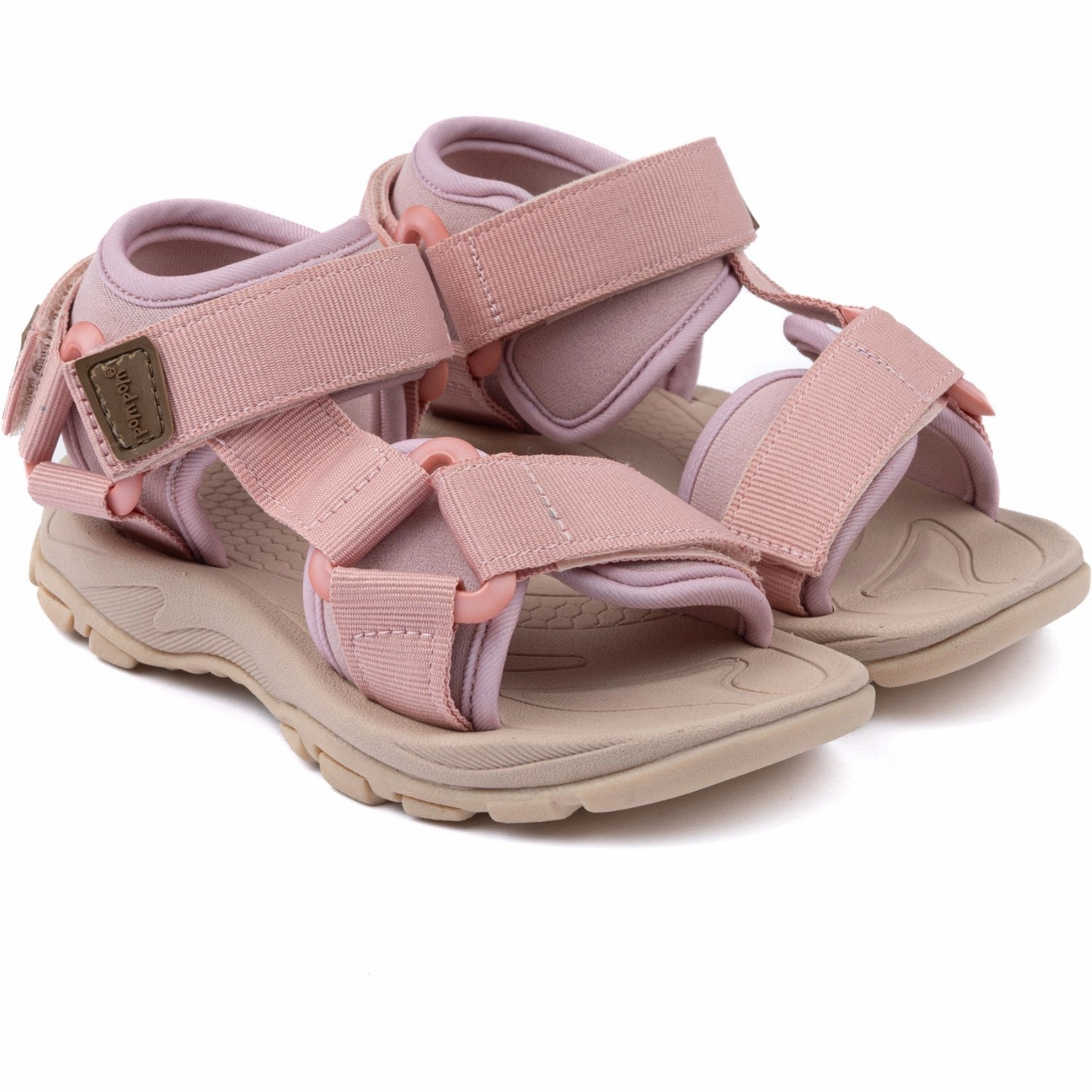 Pom Pom Bright Rose Trecking Sandal Velcro Kids Open Sandals cheap sale