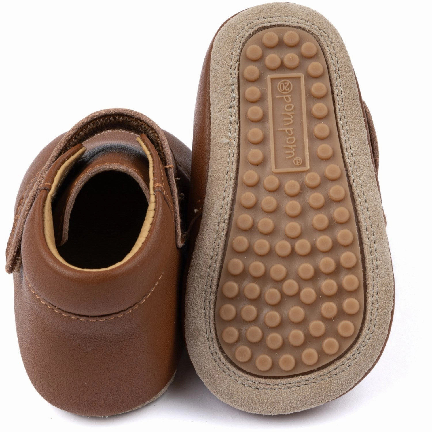 Pom Pom Camel Beginners Shoe Velcro
