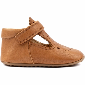 Pom Pom Camel Slippers Ballerina T-bar House Slippers for Kids on sale