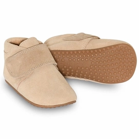 Pom Pom Indoor Shoe Velcro Sand Suede House Slippers for Kids on sale