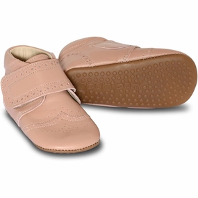Pom Pom Indoor Shoes Velcro Brogue Rose House Slippers for Kids on sale