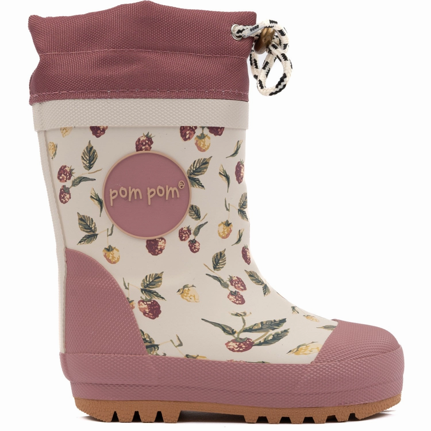 Pom Pom Rasberry/Withered Rose GumBoots Thermo