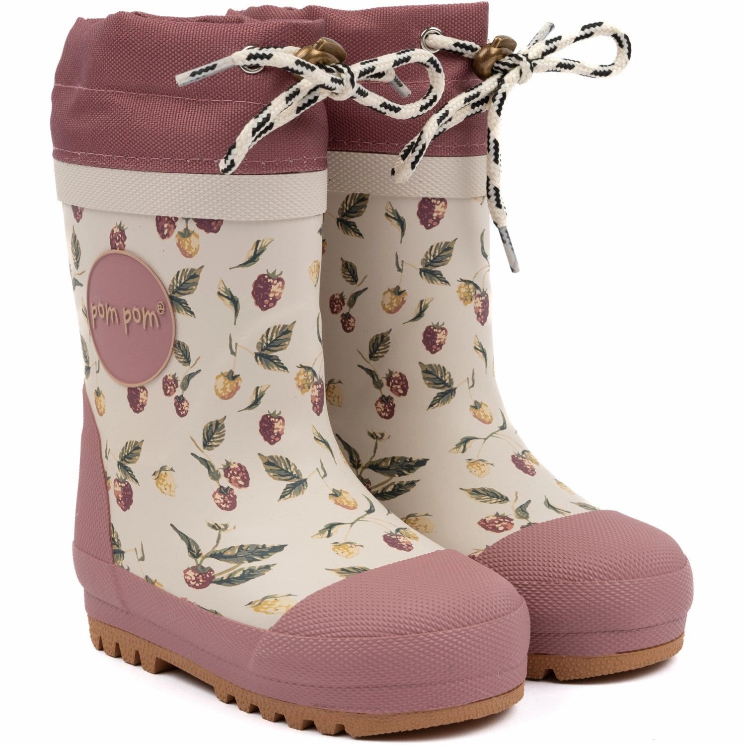 Pom Pom Rasberry/Withered Rose GumBoots Thermo Kids Thermo Boots discount price